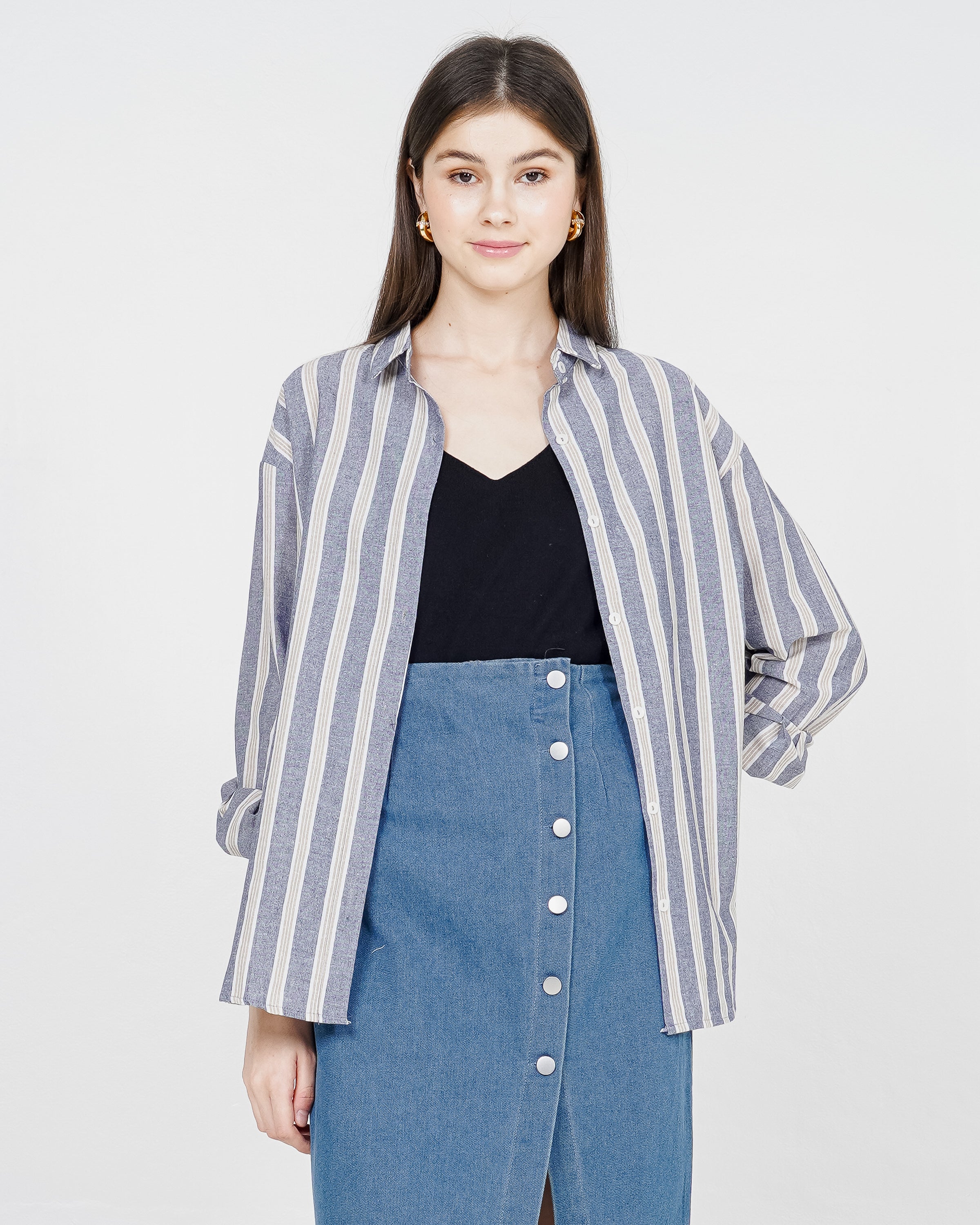 Elora Top Blue Striped
