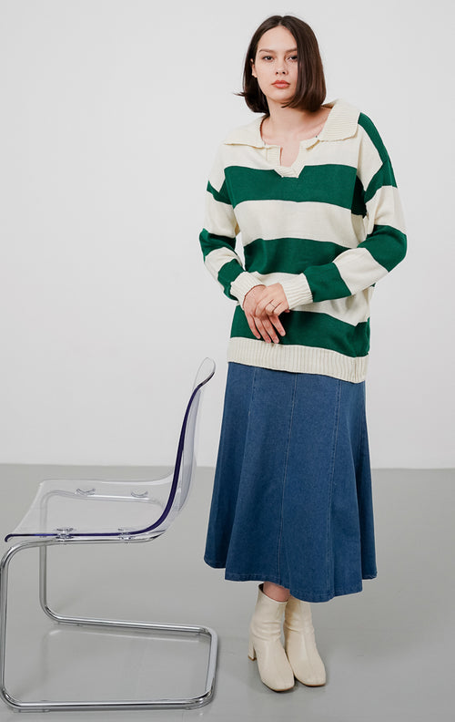 Maldives Knit Top Green