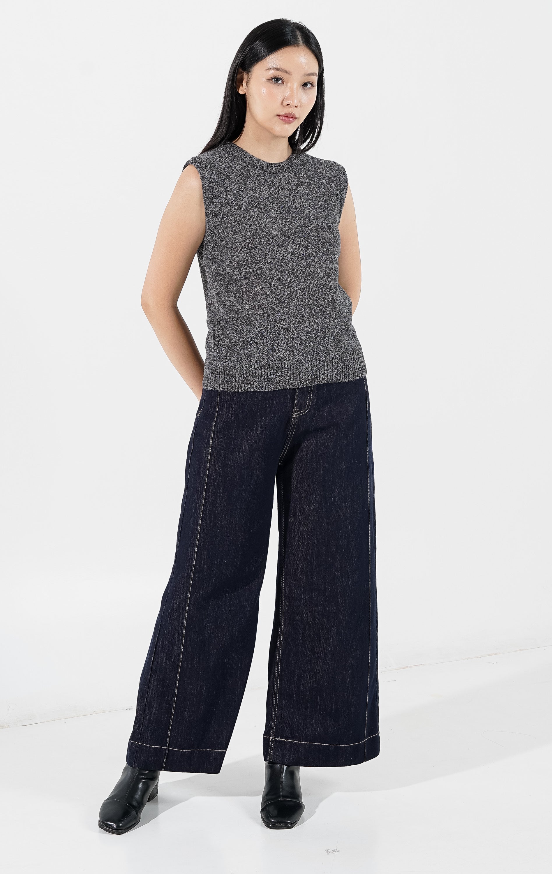 Alexis Knit Top Grey