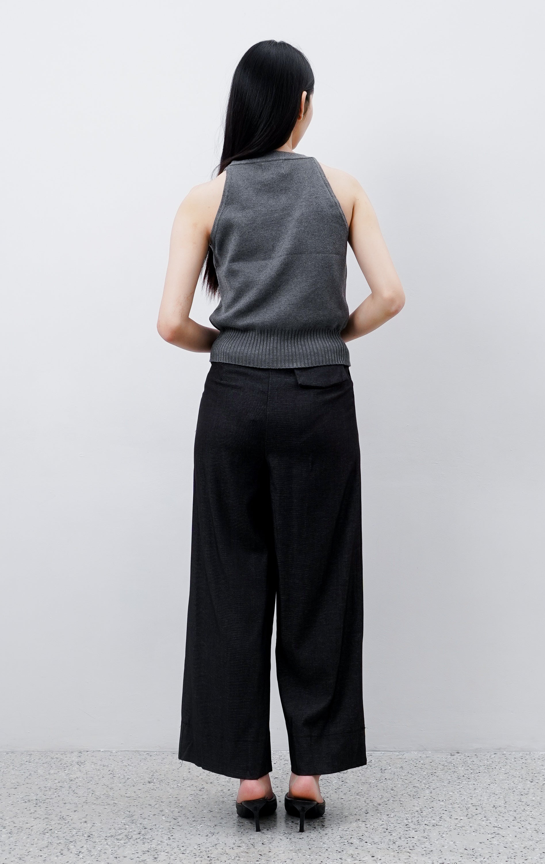 Hafwen Knit Vest Grey
