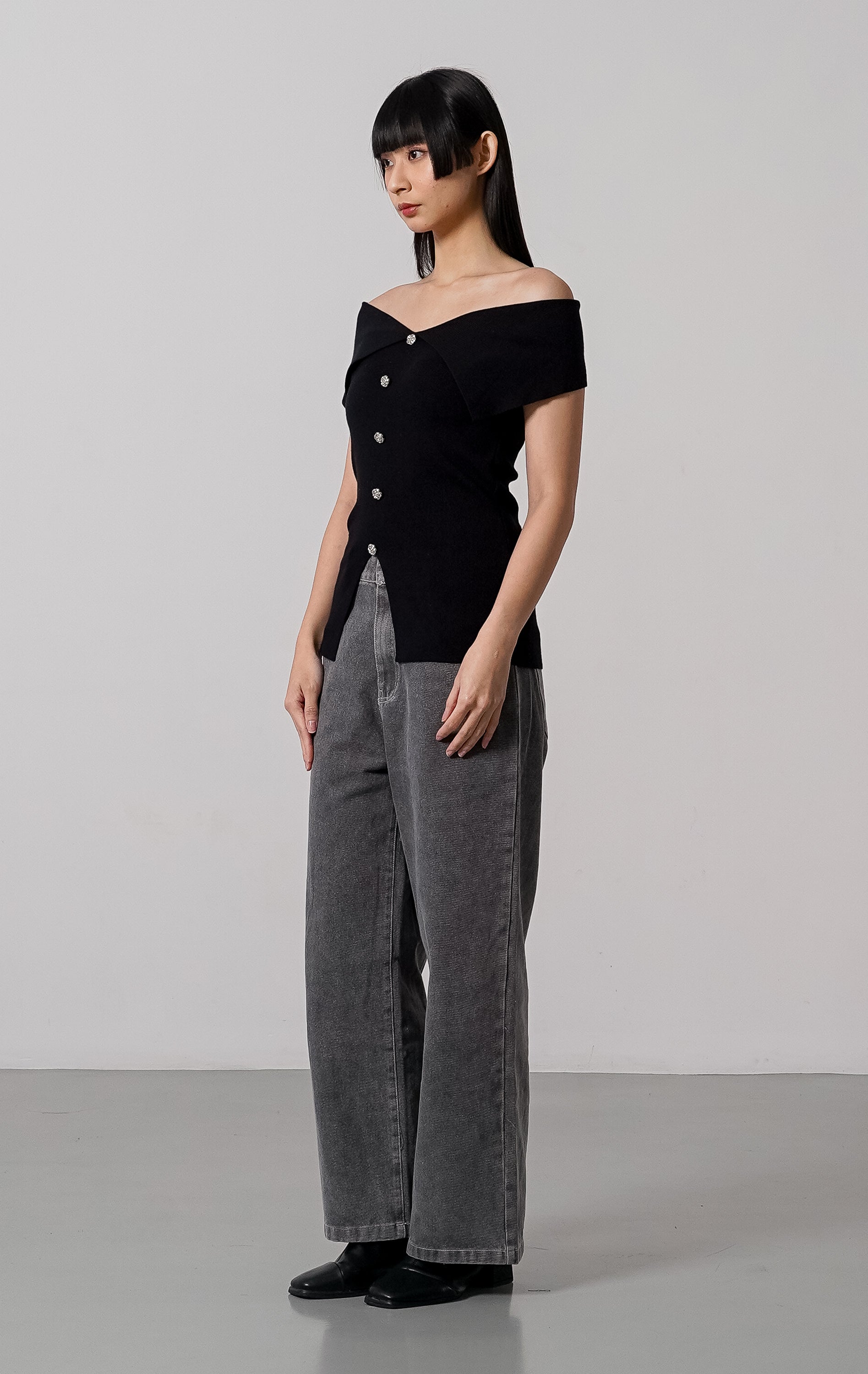 Mckenzie Knit Top Black