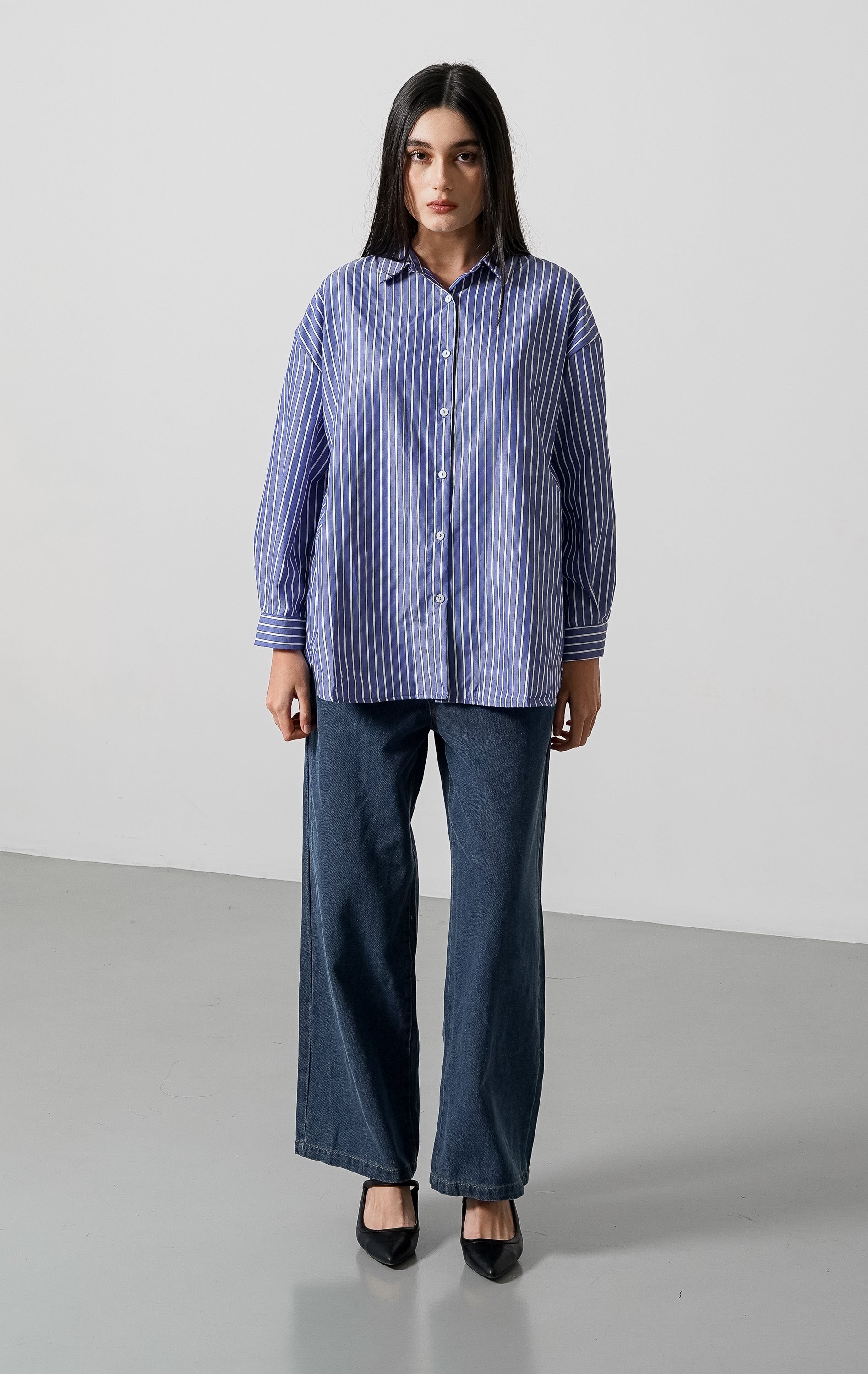 Clydie Top Blue Striped