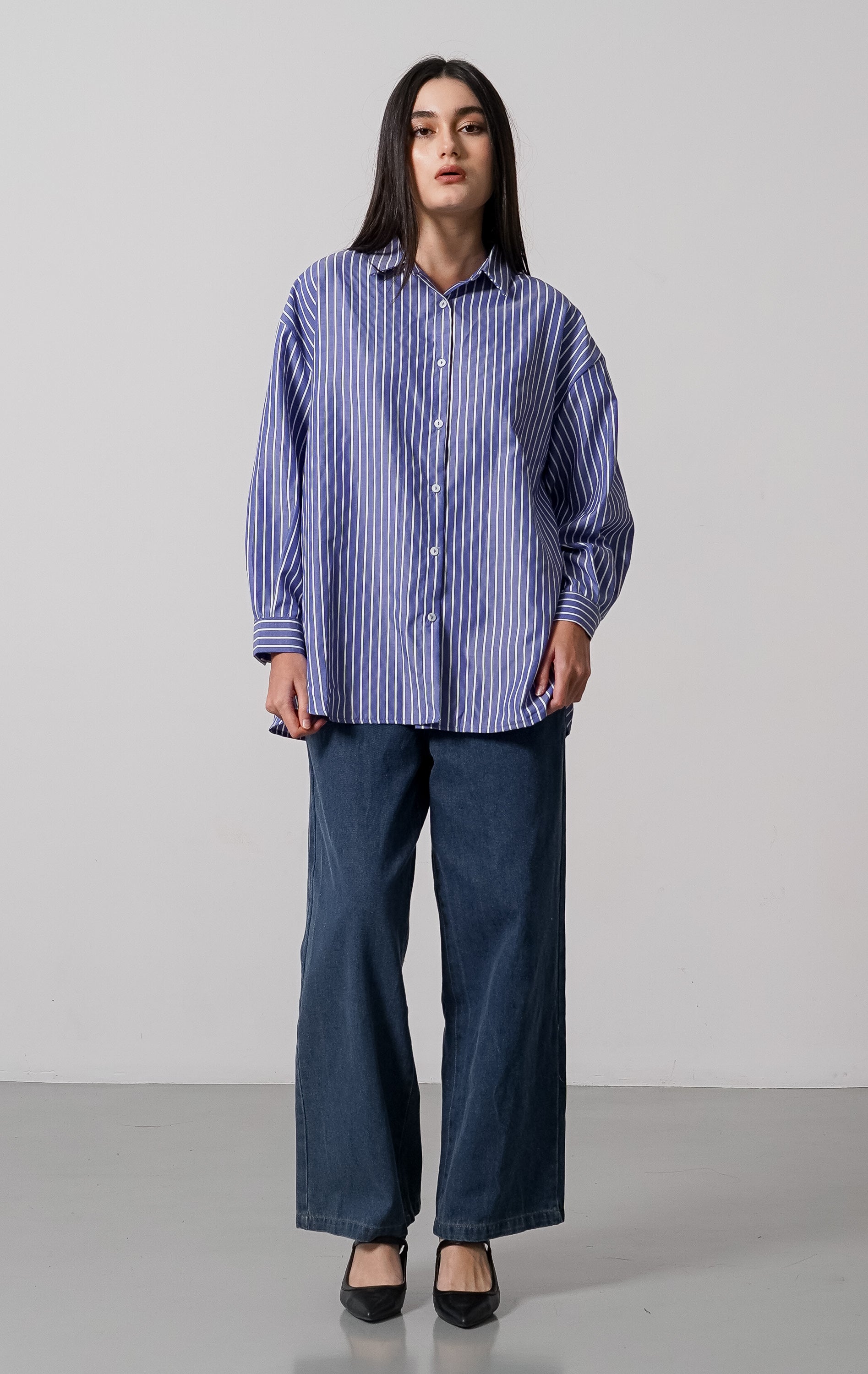 Clydie Top Blue Striped