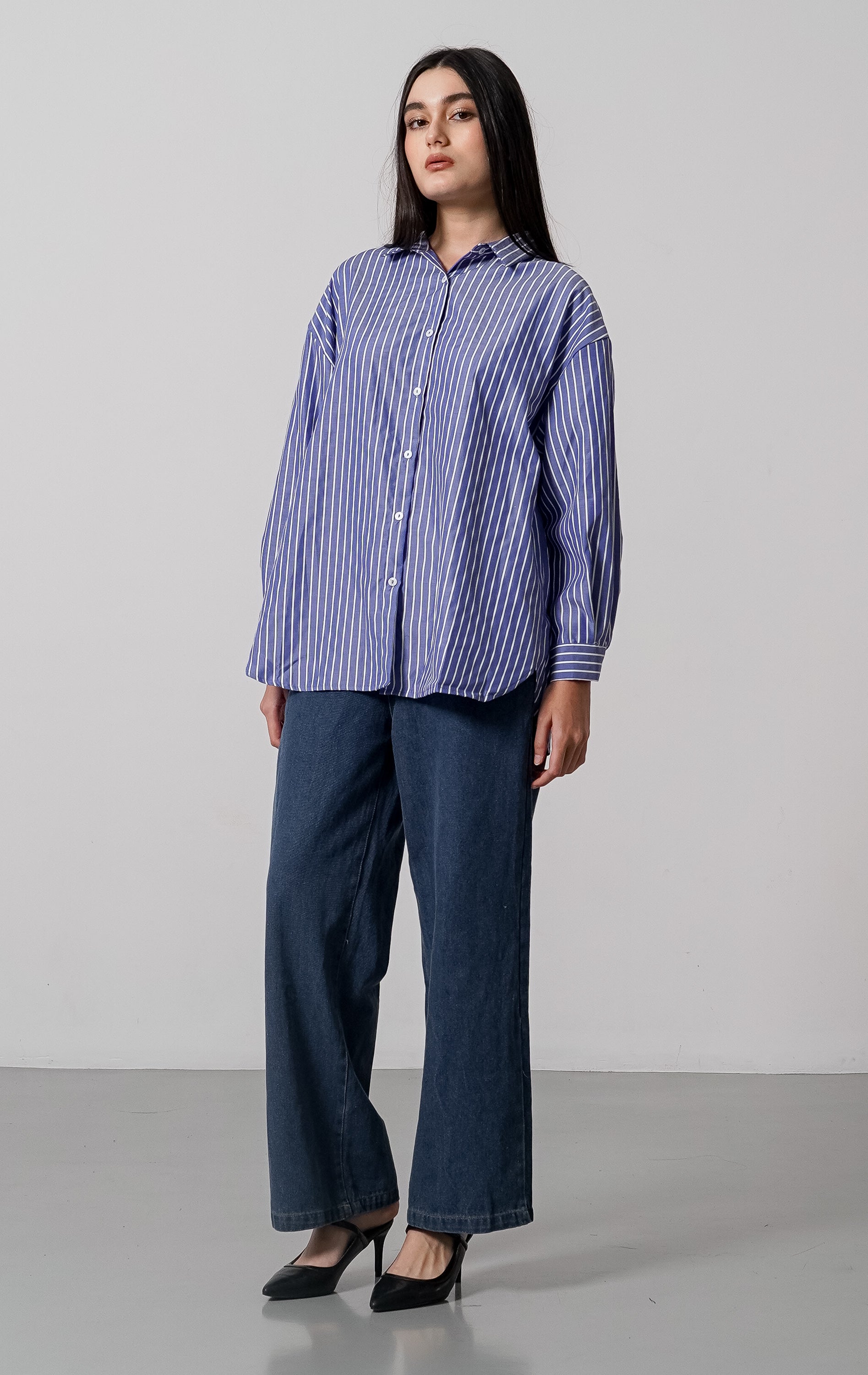 Clydie Top Blue Striped