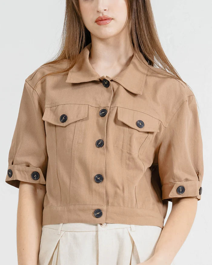 Flyn Top Brown