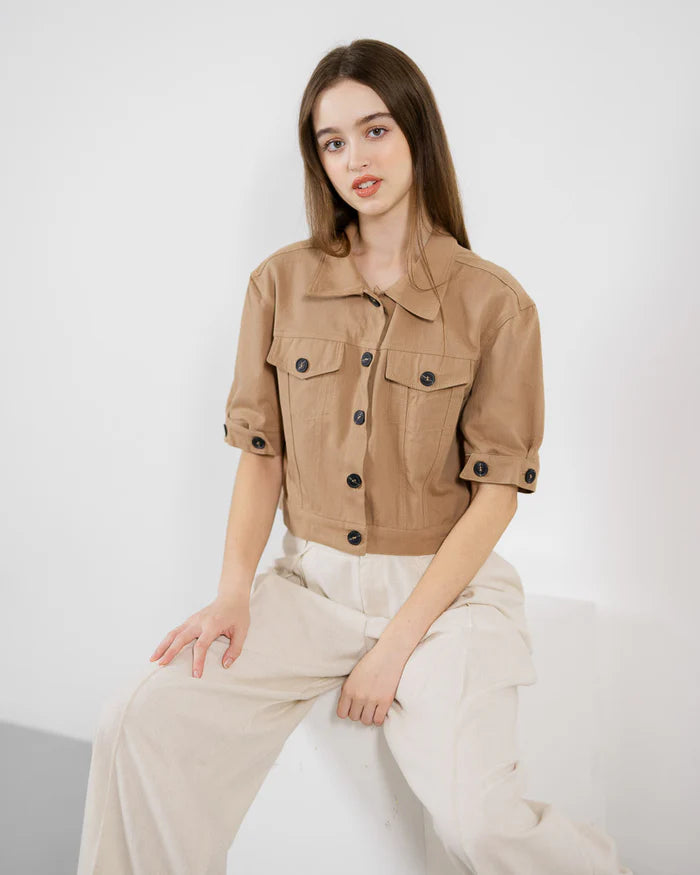 Flyn Top Brown