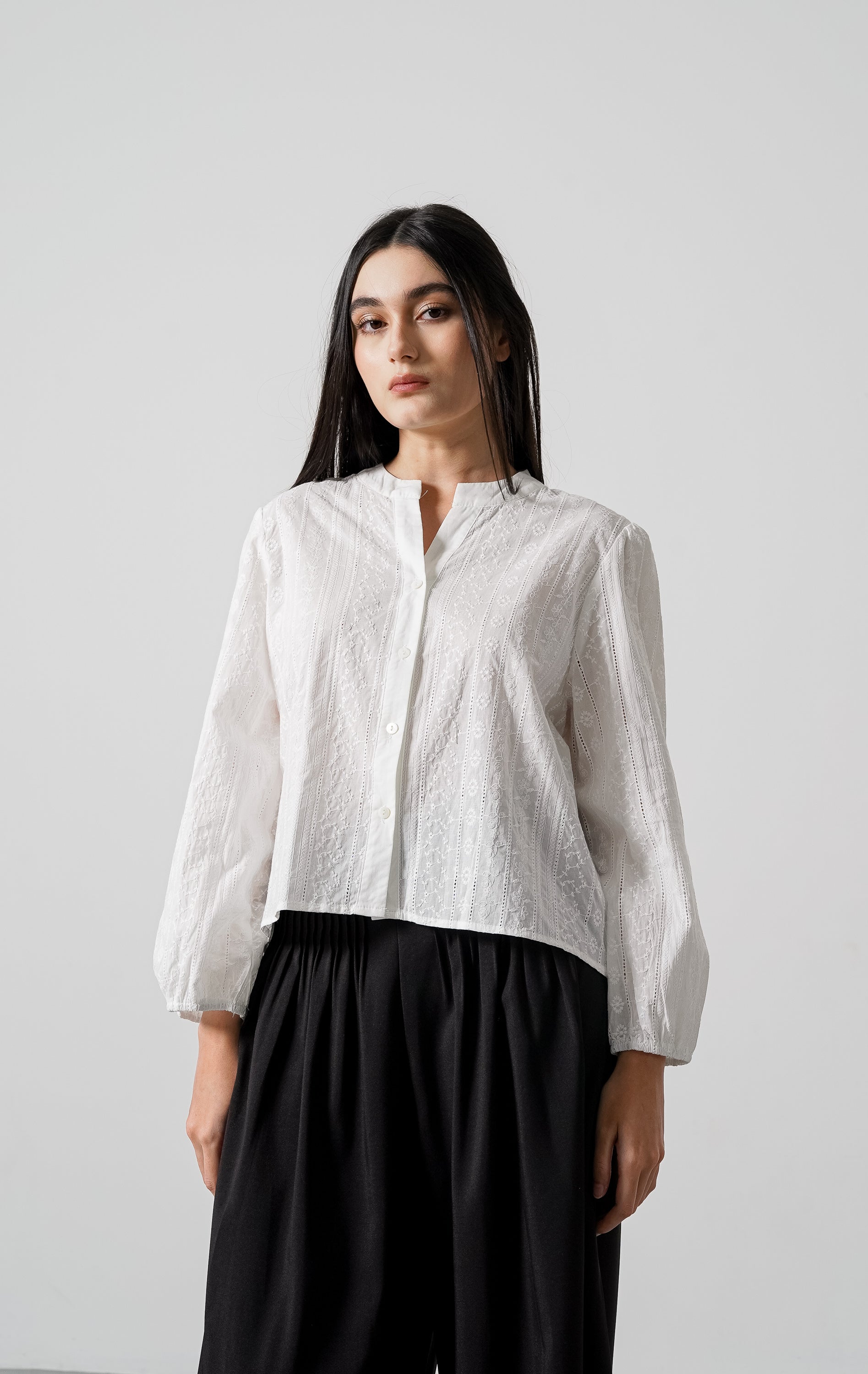 Flora Top White