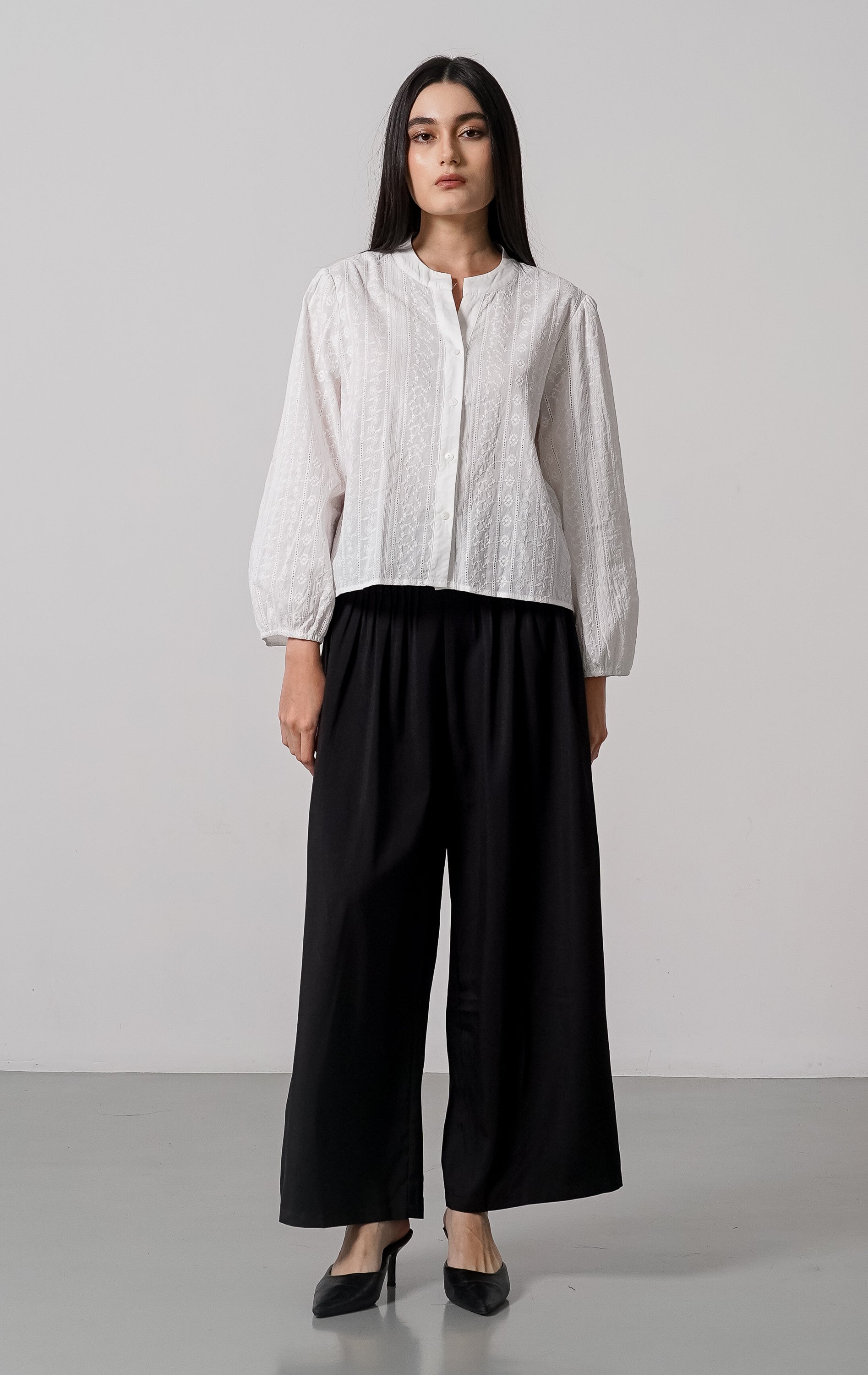 Flora Top White