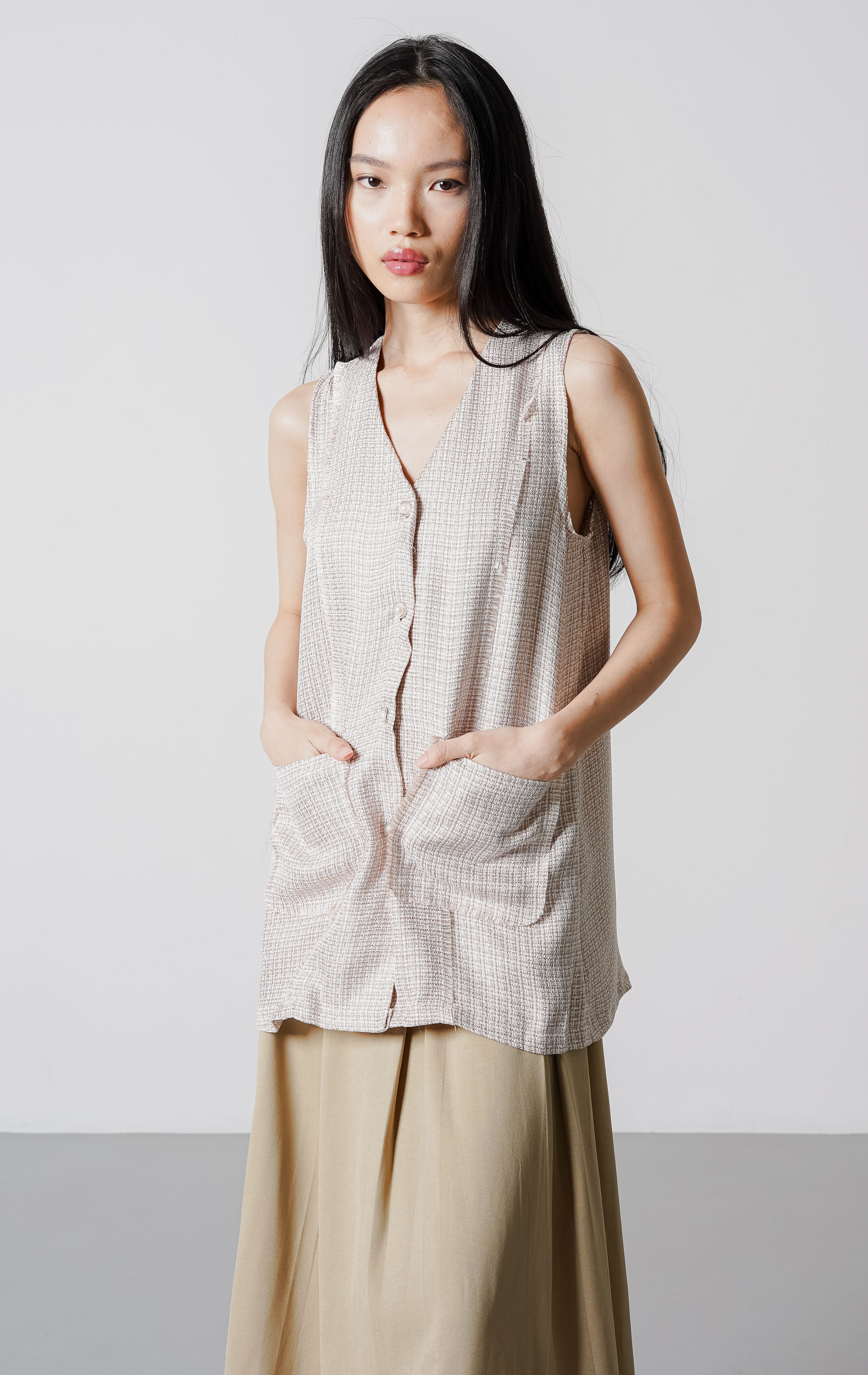 Zionna Vest Brown