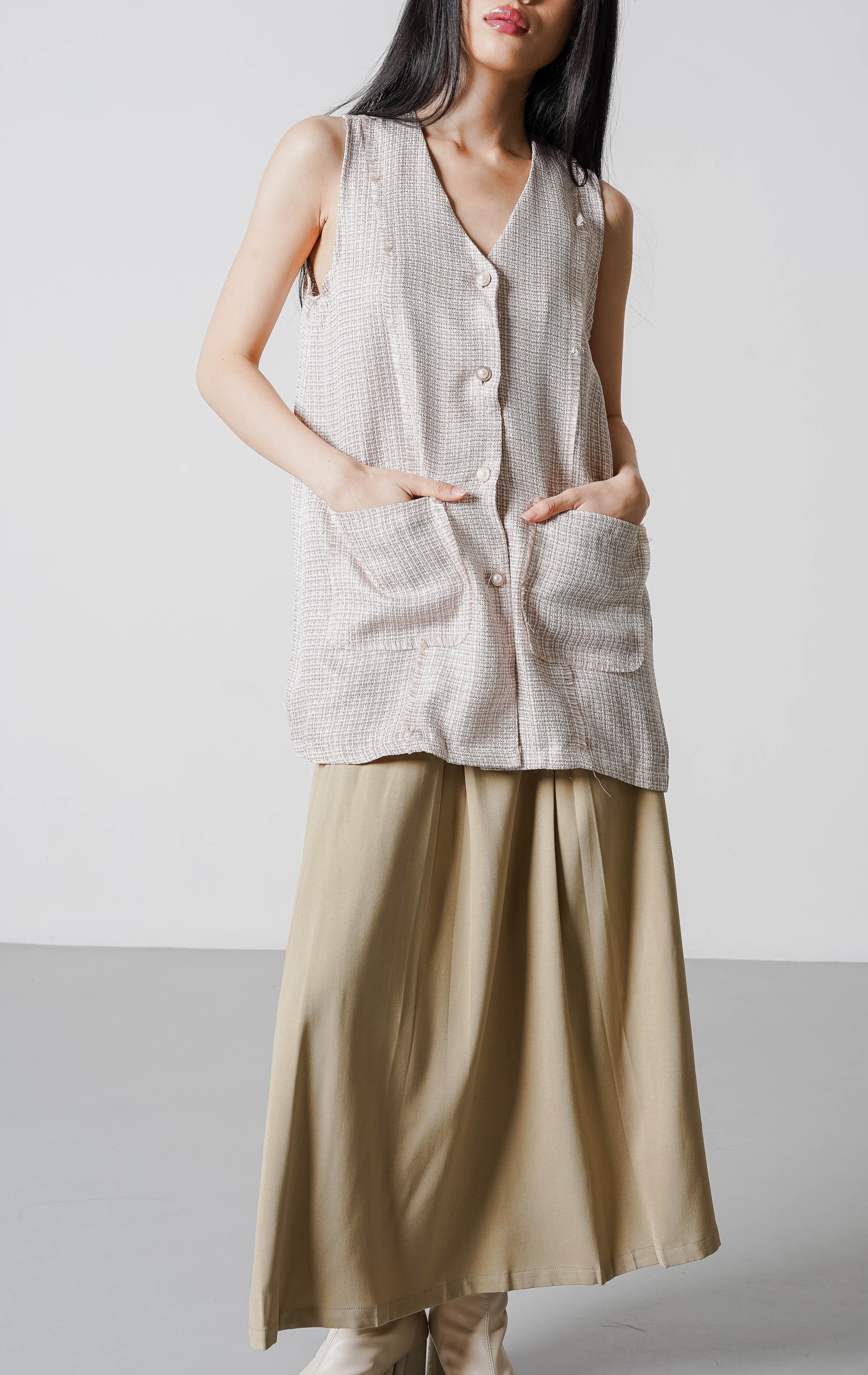 Zionna Vest Brown