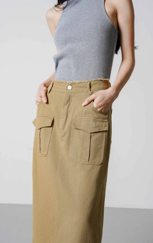 Moxlan Skirt Khaki