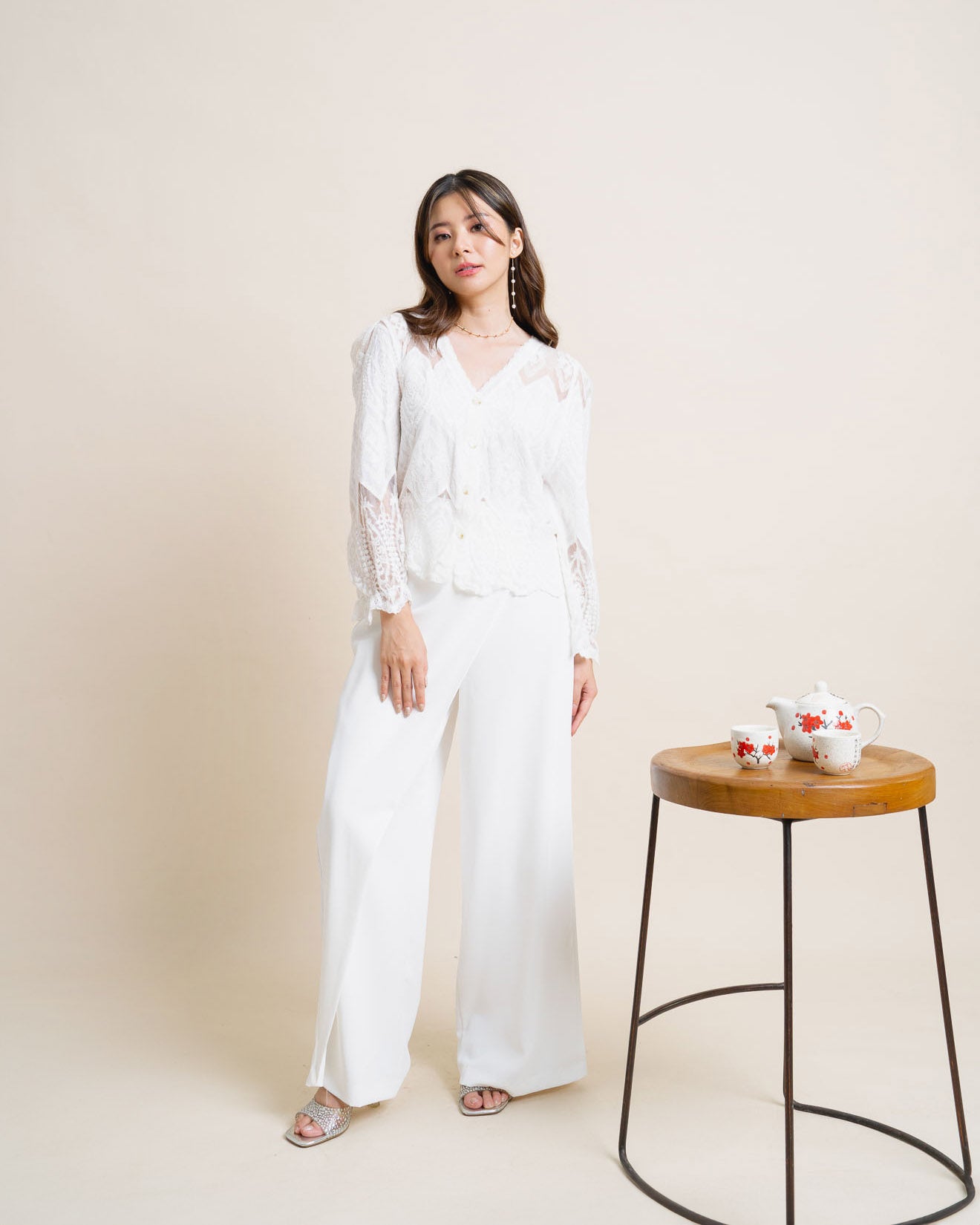 Cny Dandelion Pants White