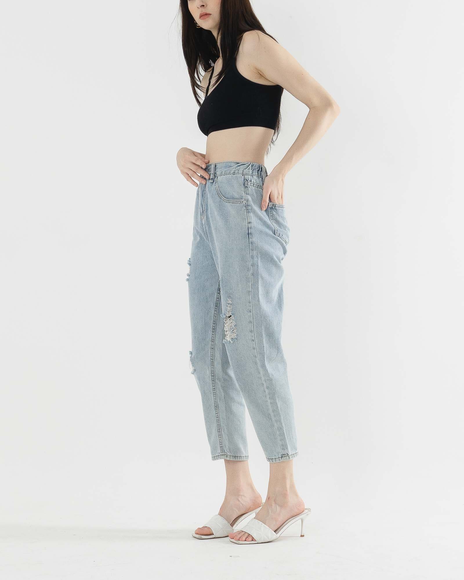 Kinsley Ripped Light Denim Jeans – 286810