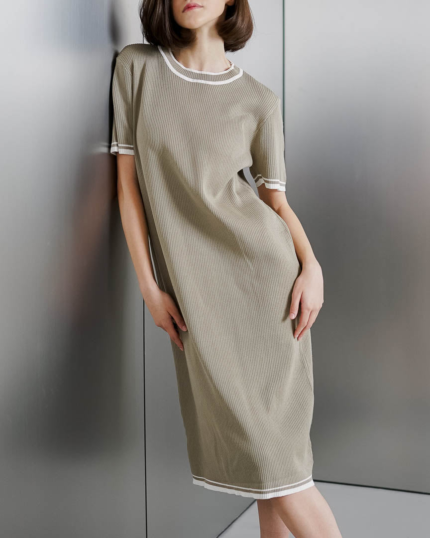 Jolin Knit Brown Dress – Gaun Knit Wanita