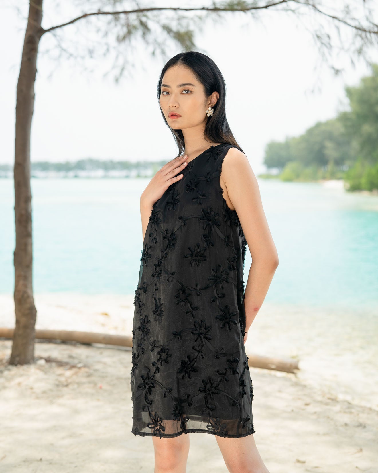 Oncidium Dress Black