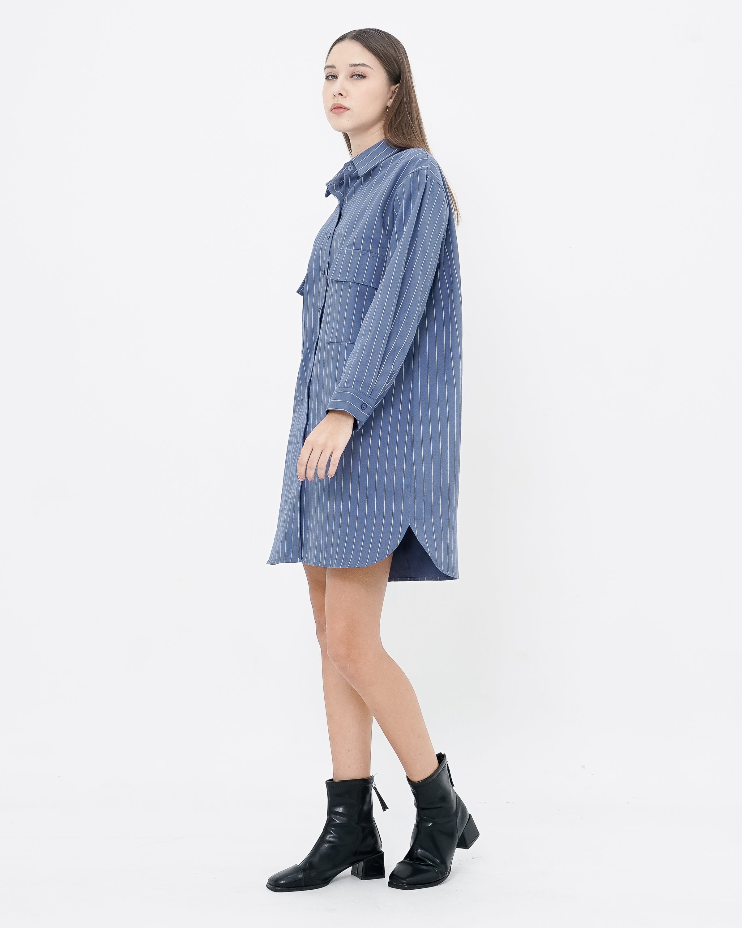 Clairo Dress Blue
