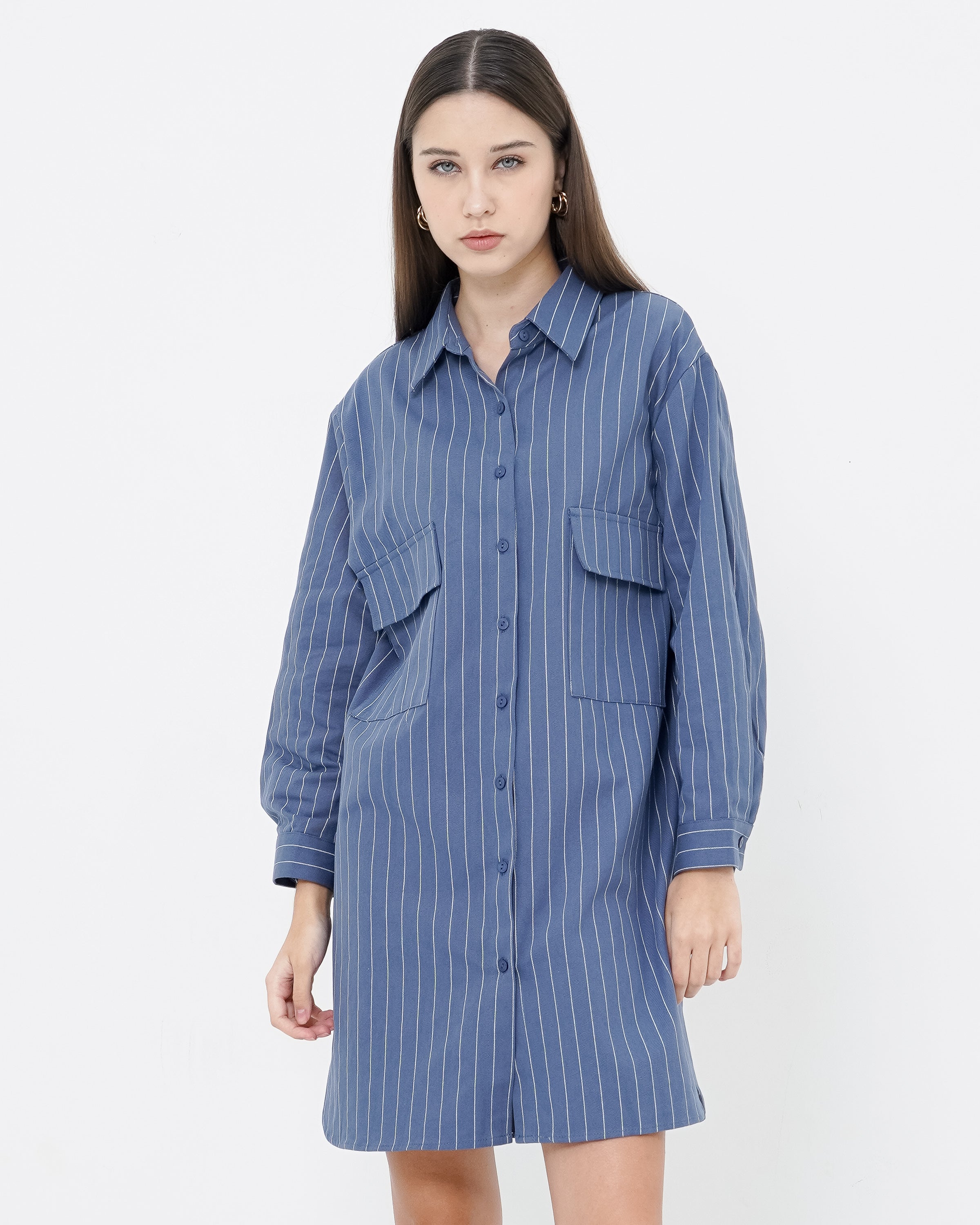 Clairo Dress Blue