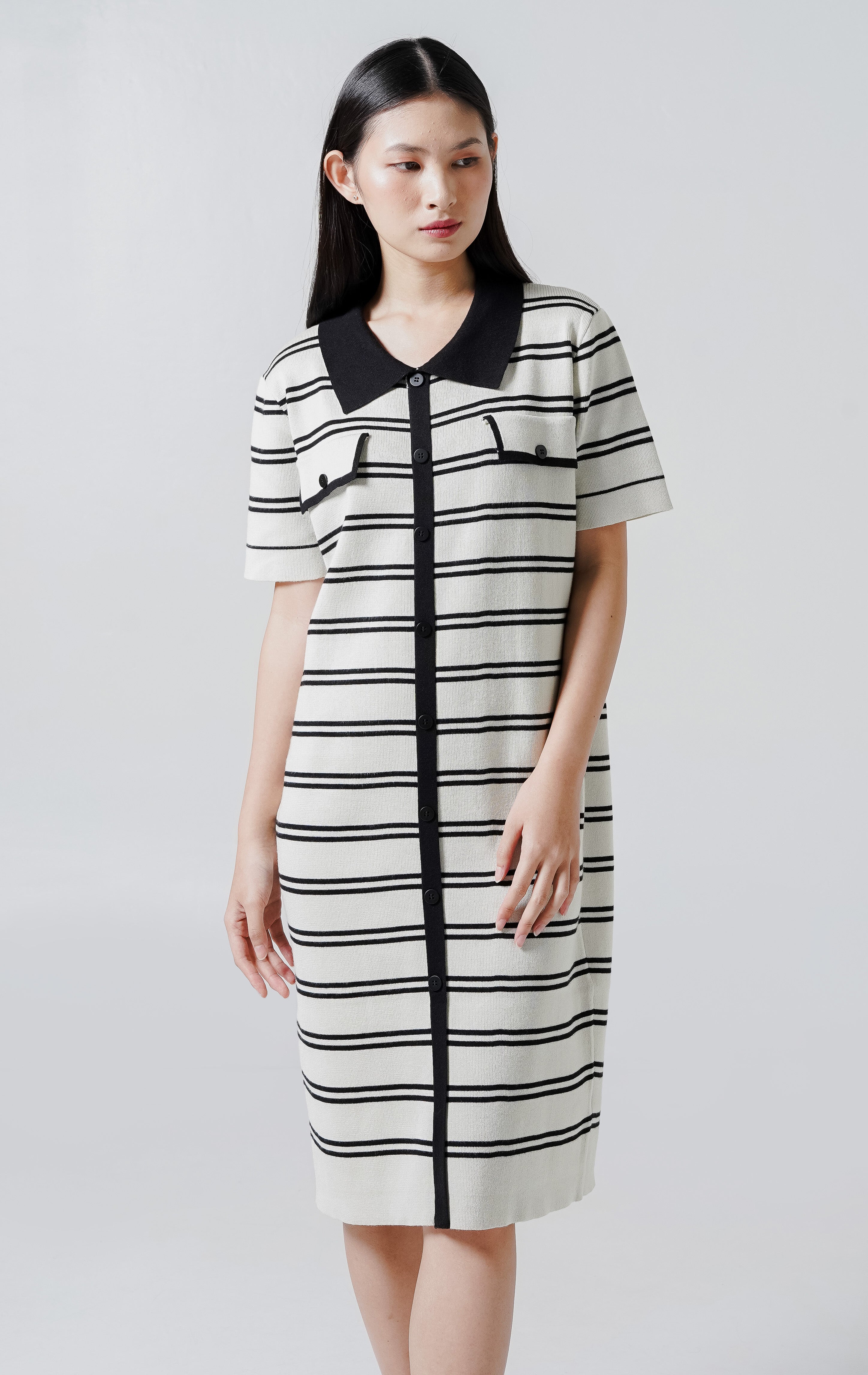 Georgia Knit Dress Ivory