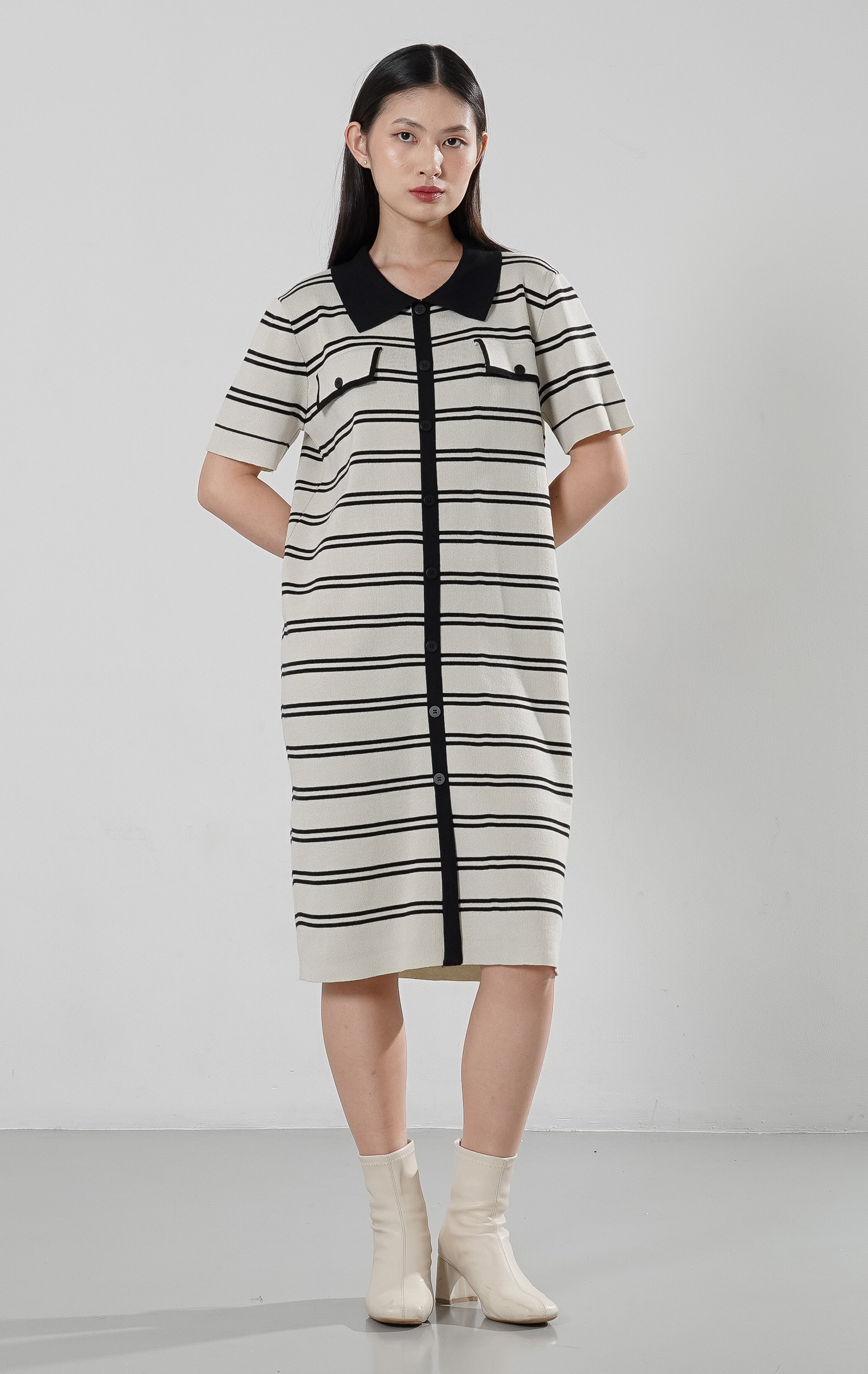 Georgia Knit Dress Ivory