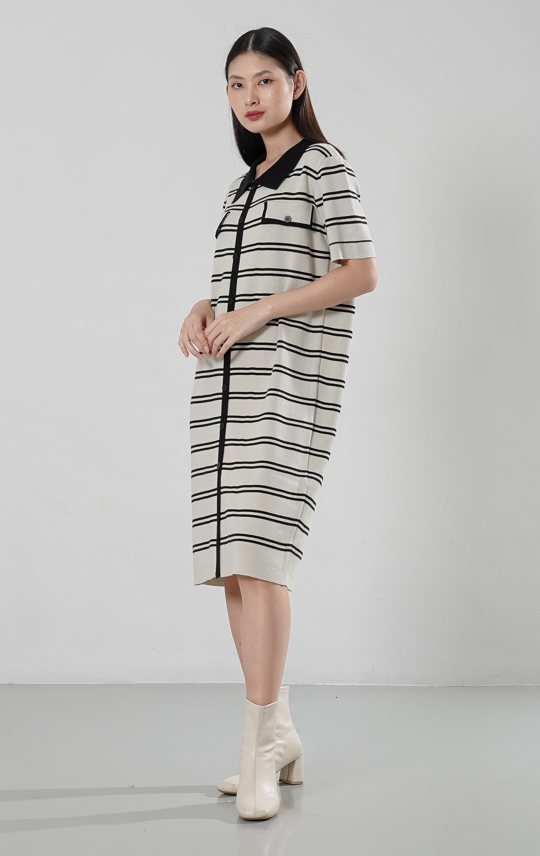 Georgia Knit Dress Ivory