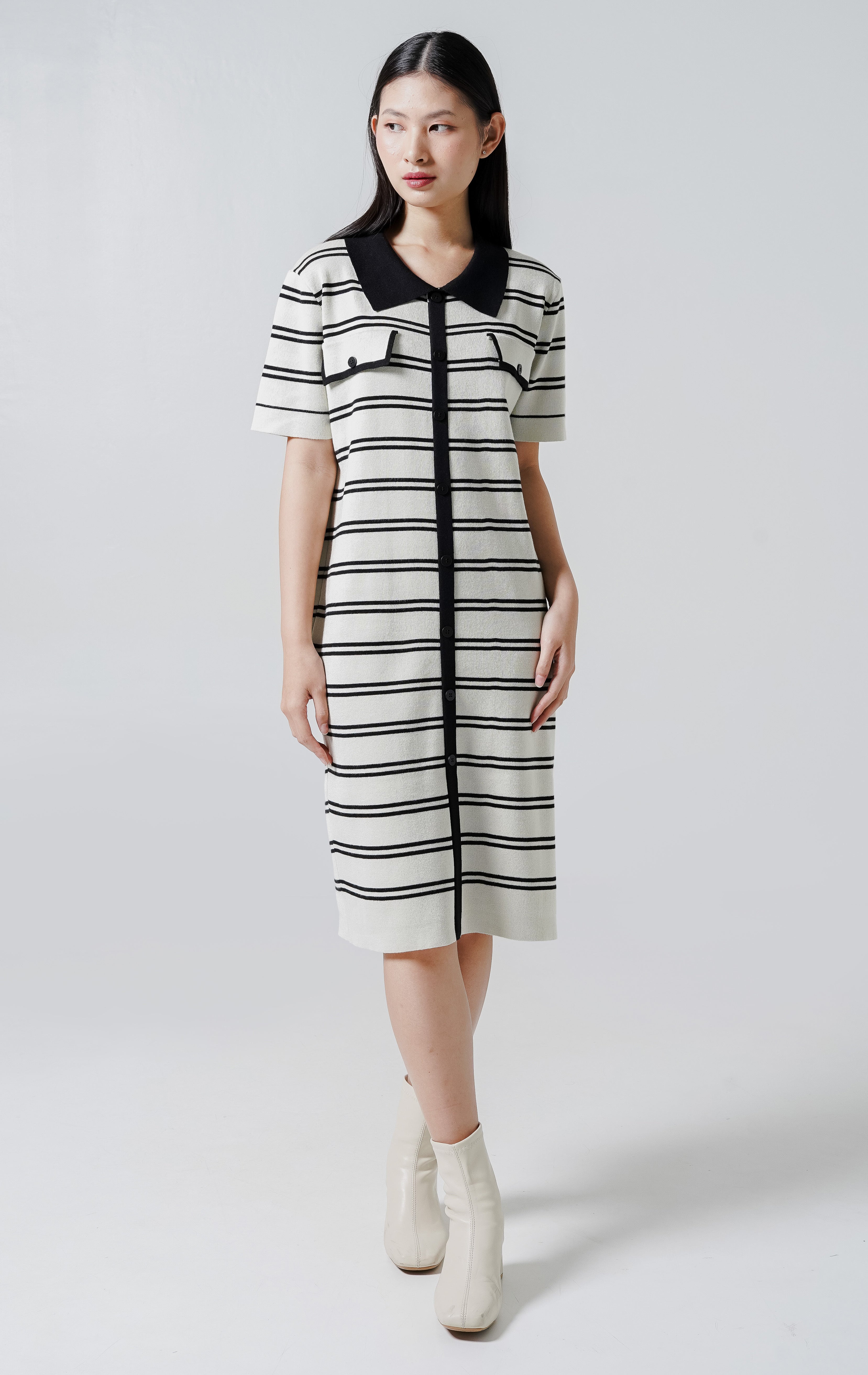 Georgia Knit Dress Ivory