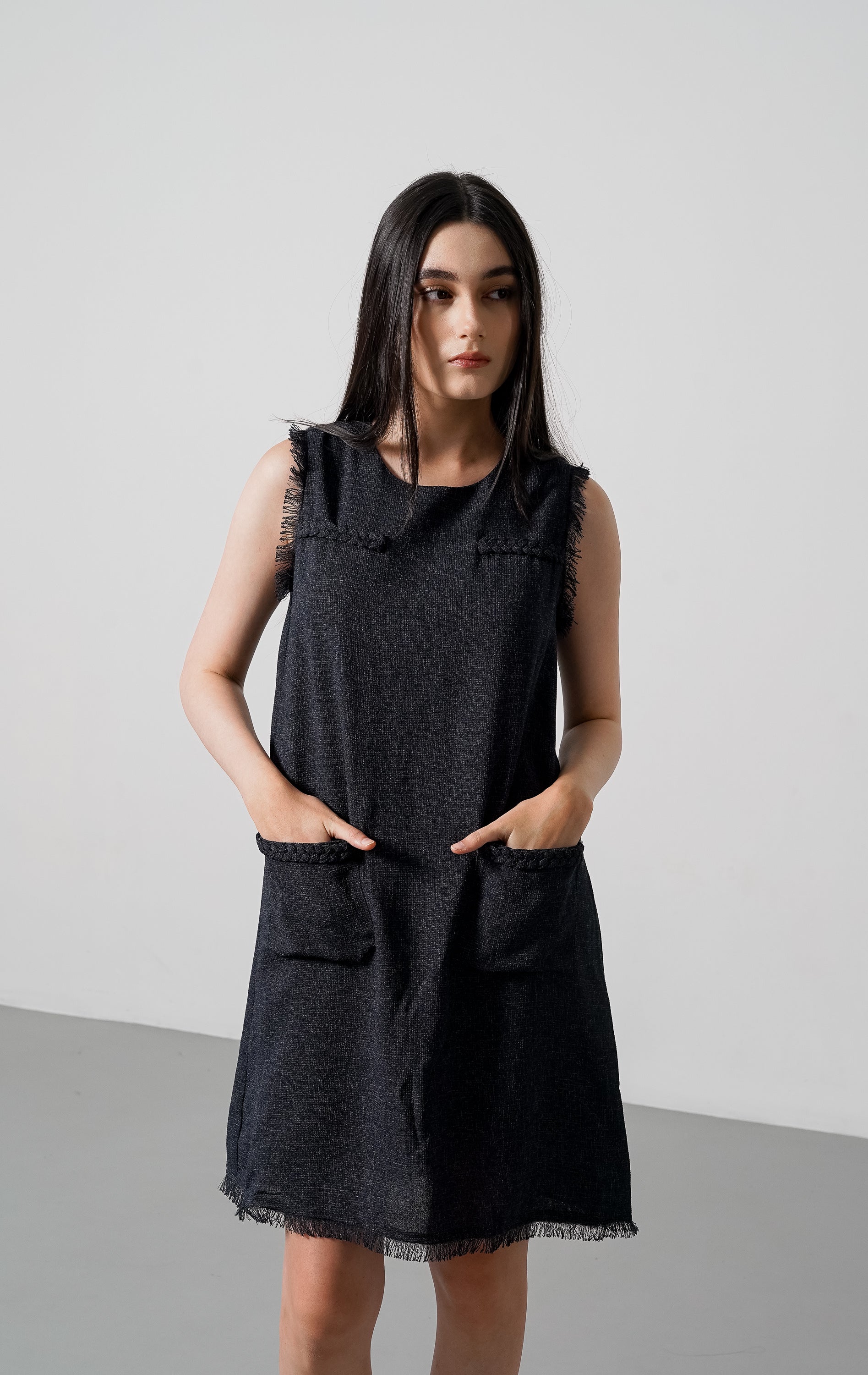 Quinn Dress Navy