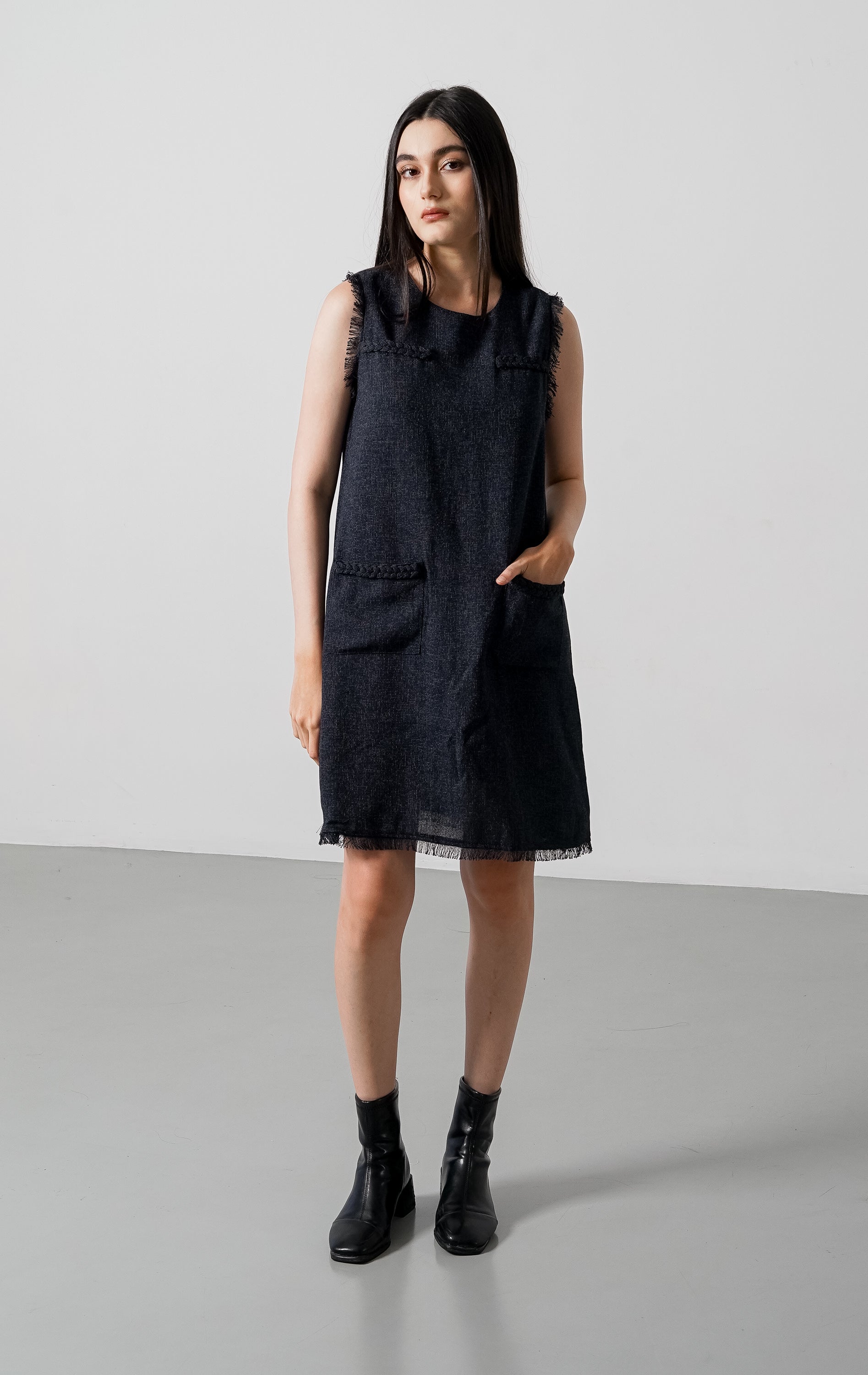 Quinn Dress Navy