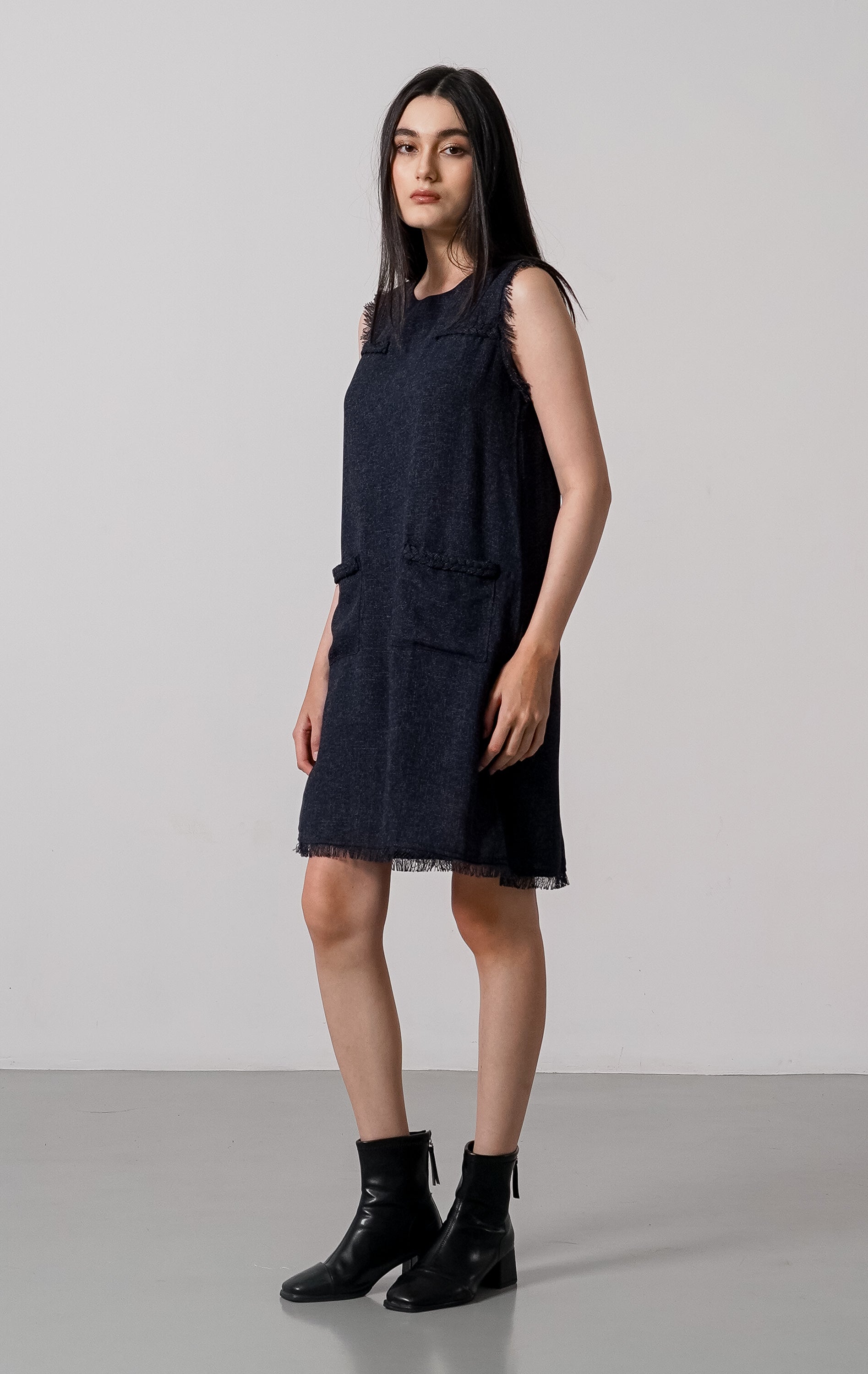 Quinn Dress Navy