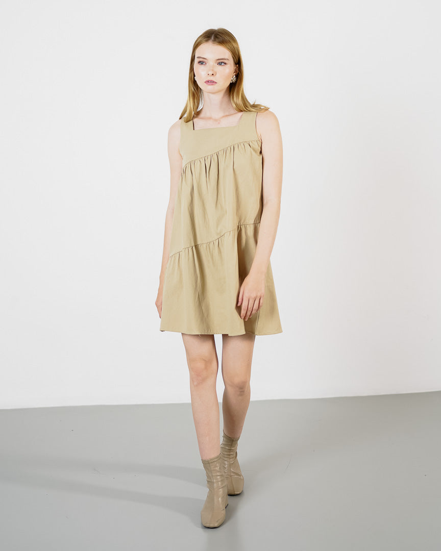 Luna Khaki Dress