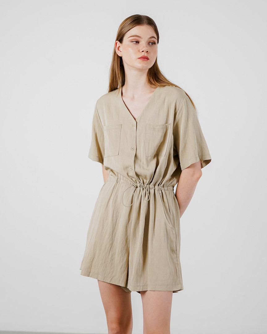 Camile Romper Brown