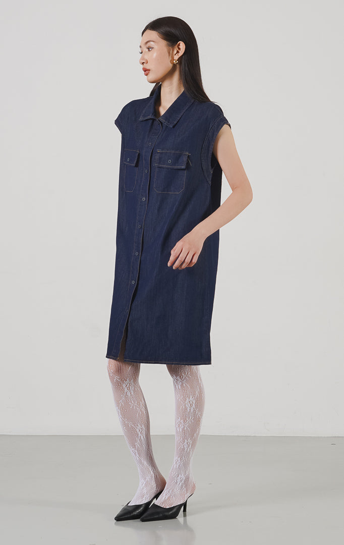 Evian Dress Denim