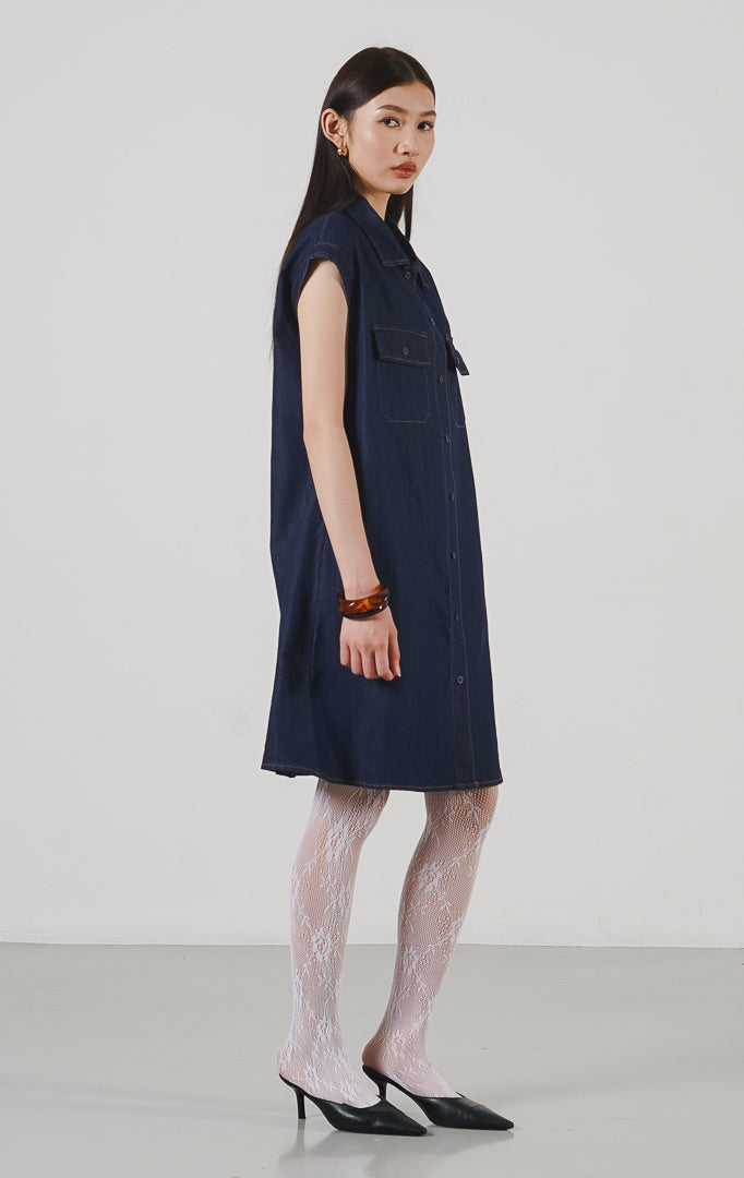 Evian Dress Denim