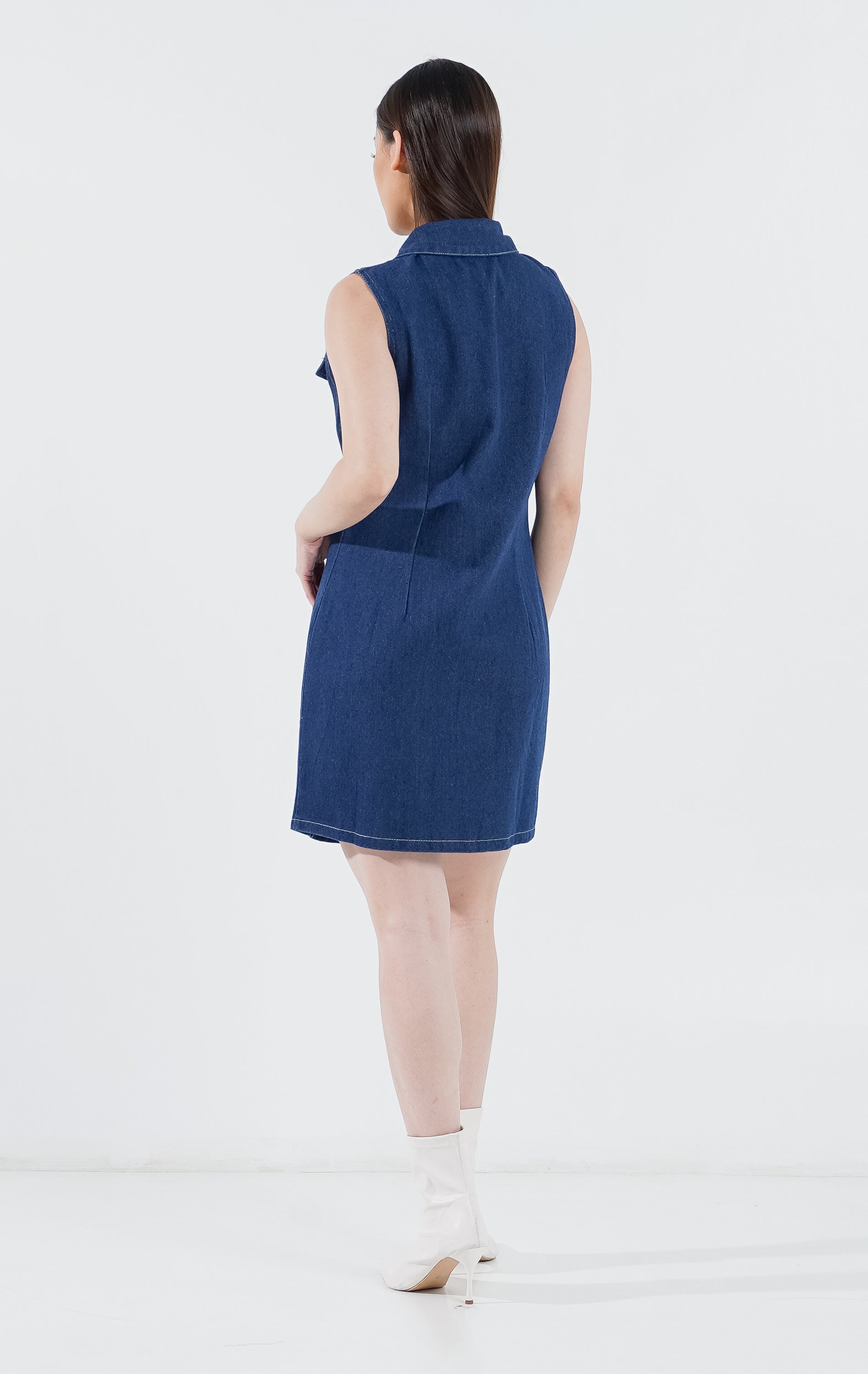 Sherafina Dress Denim