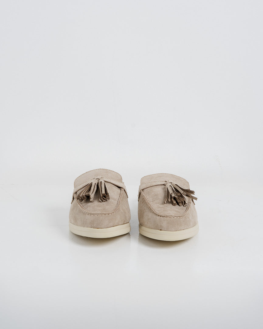 Ava Mules Beige - Shoes Wanita Casual