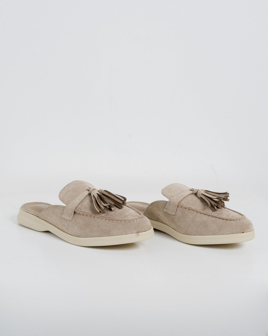 Ava Mules Beige - Shoes Wanita Casual