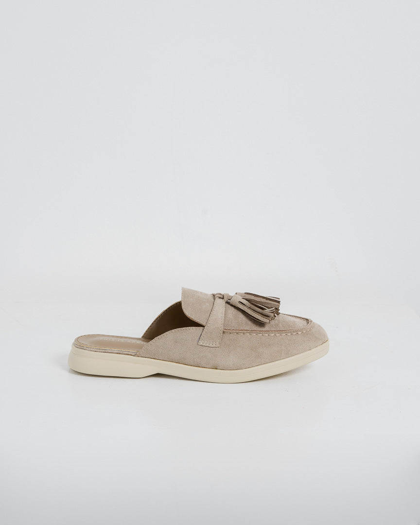 Ava Mules Beige - Shoes Wanita Casual