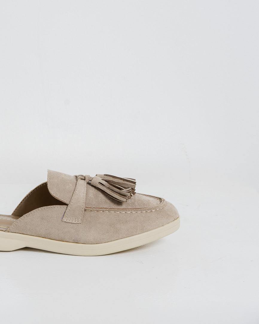 Ava Mules Beige - Shoes Wanita Casual