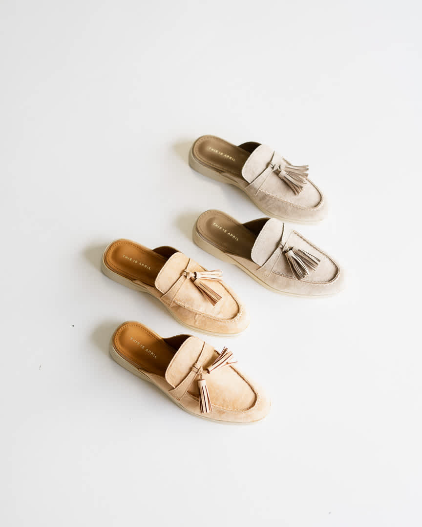 Ava Mules Camel - Shoes Wanita Casual 40