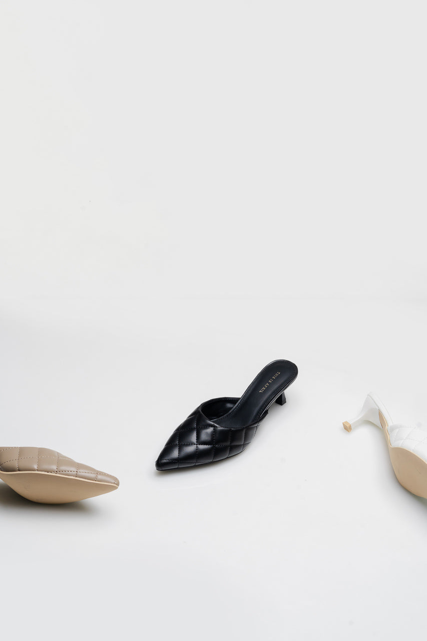 Kenna Heels Black - Sandal Wanita - 588008