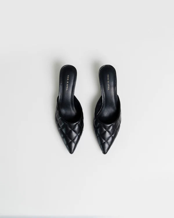Kenna Heels Black Sandal