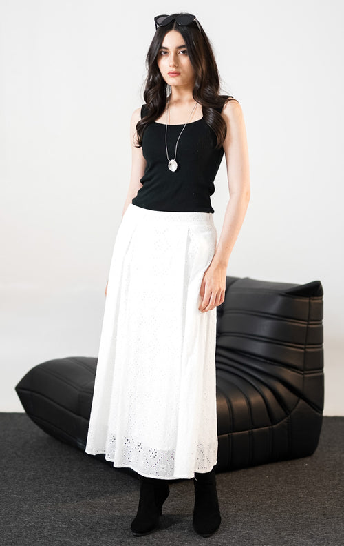 Nyra Skirt White