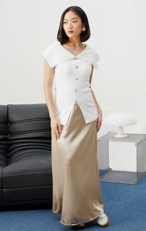 Mckenzie Knit Top White