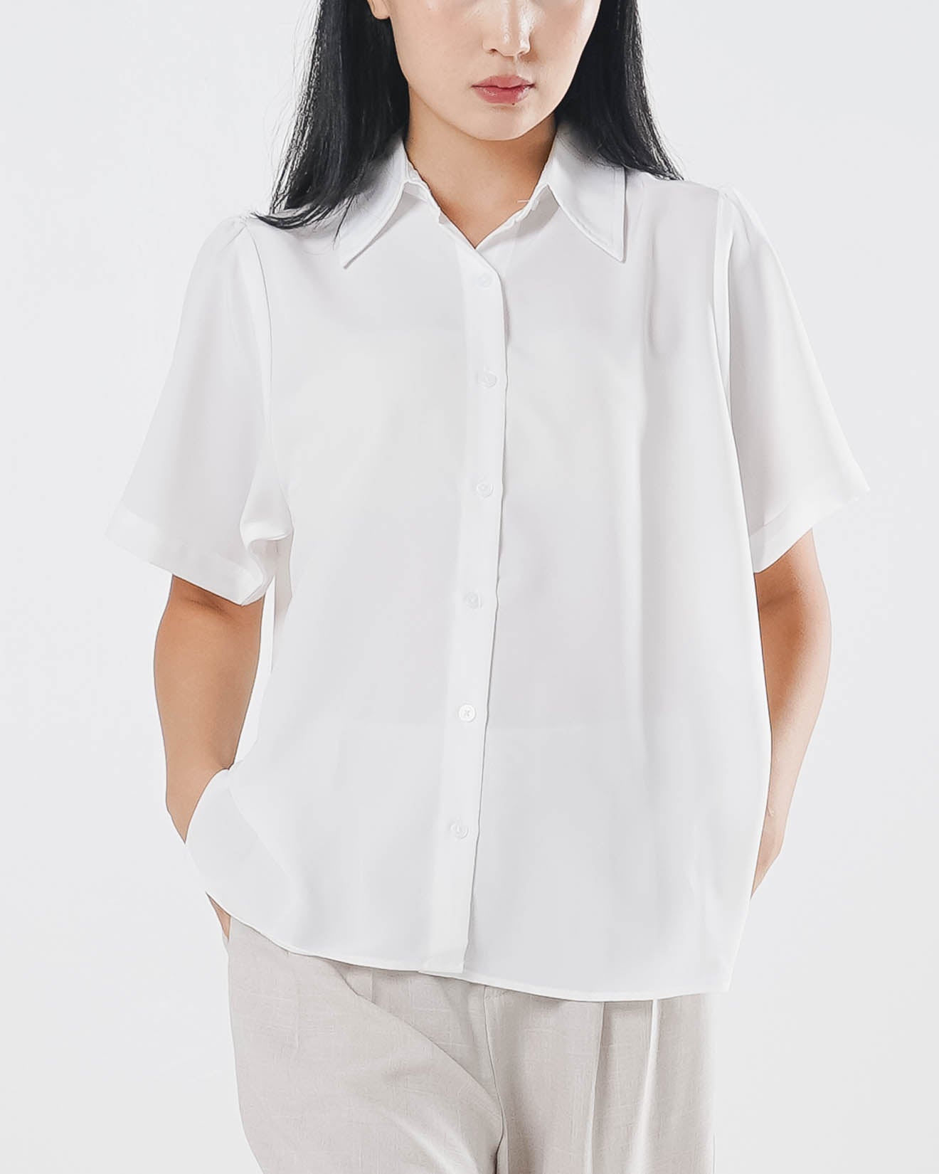 Anaya Top White