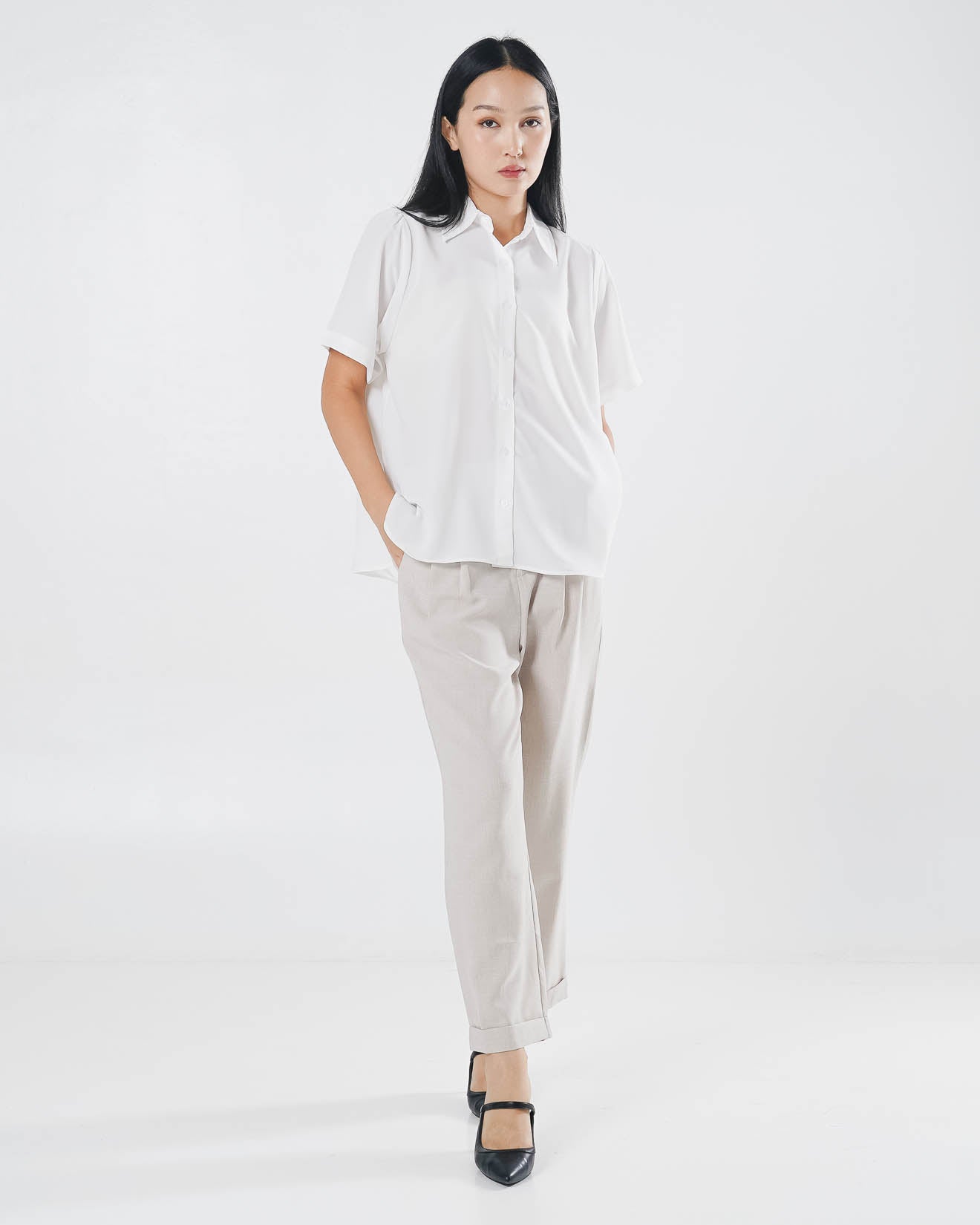 Anaya Top White