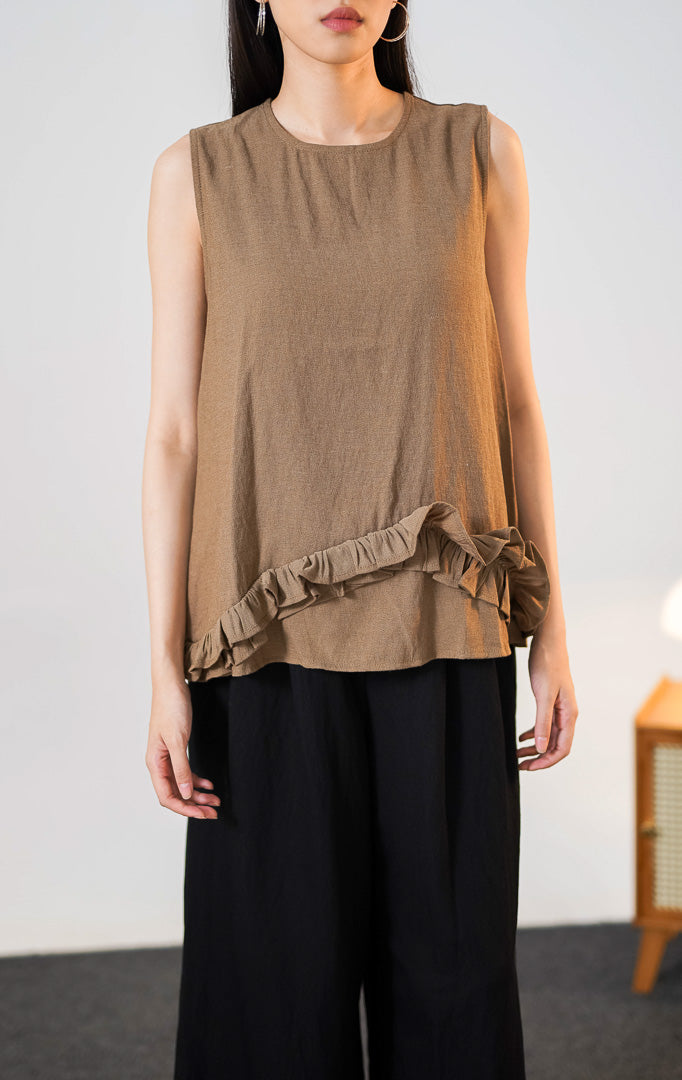 Xaria Top Brown