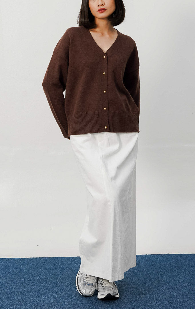 Elly Cardigan Dark Brown