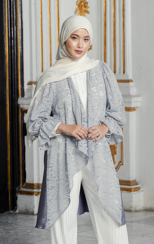 EID Shazkia Top Grey