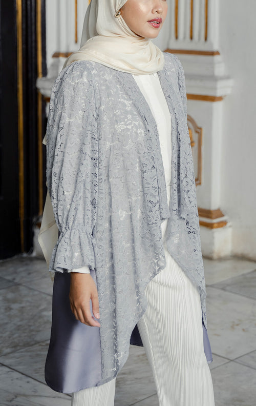 EID Shazkia Top Grey