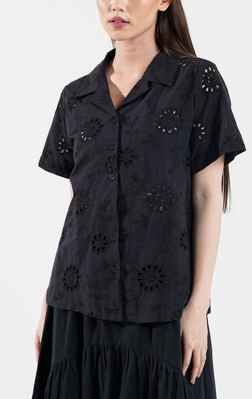 Lelace Top Black