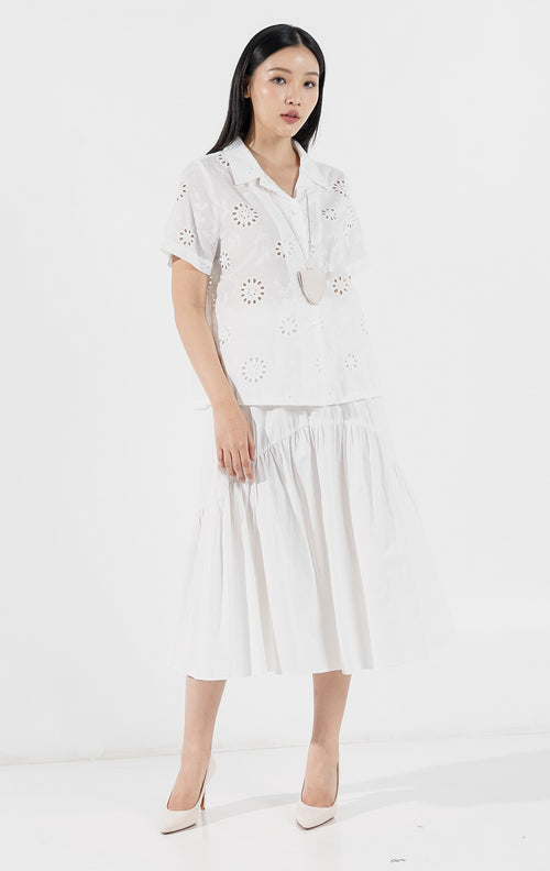 Lelace Top White